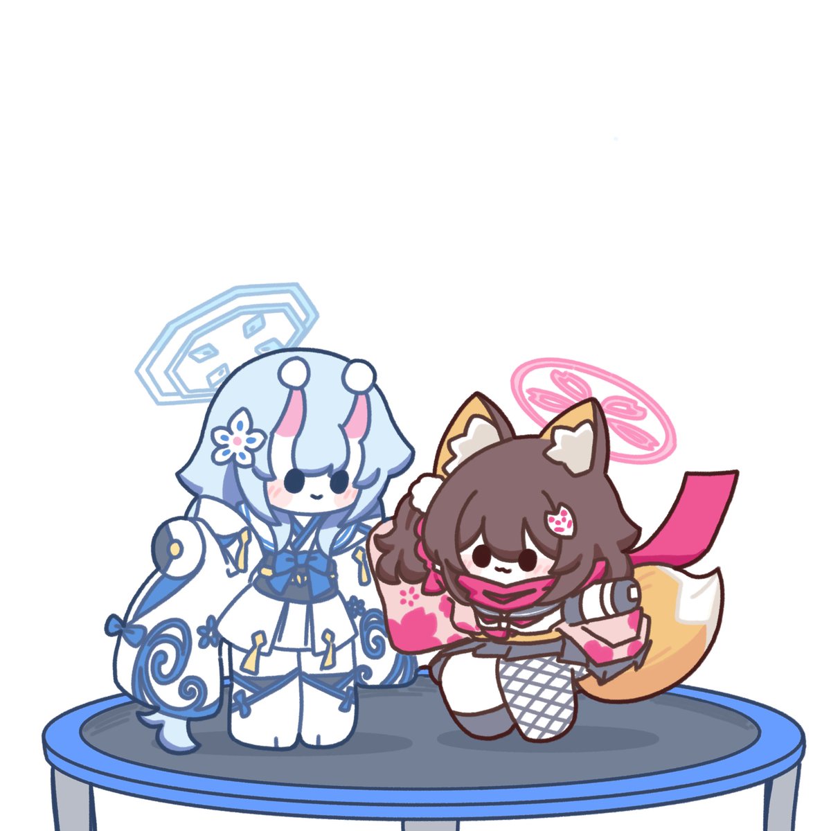 Milky_Cat0618's tweet photo. #ブルアカ  #블루아카이브    

트램펄린~ https://t.co/do7oXYg4PB