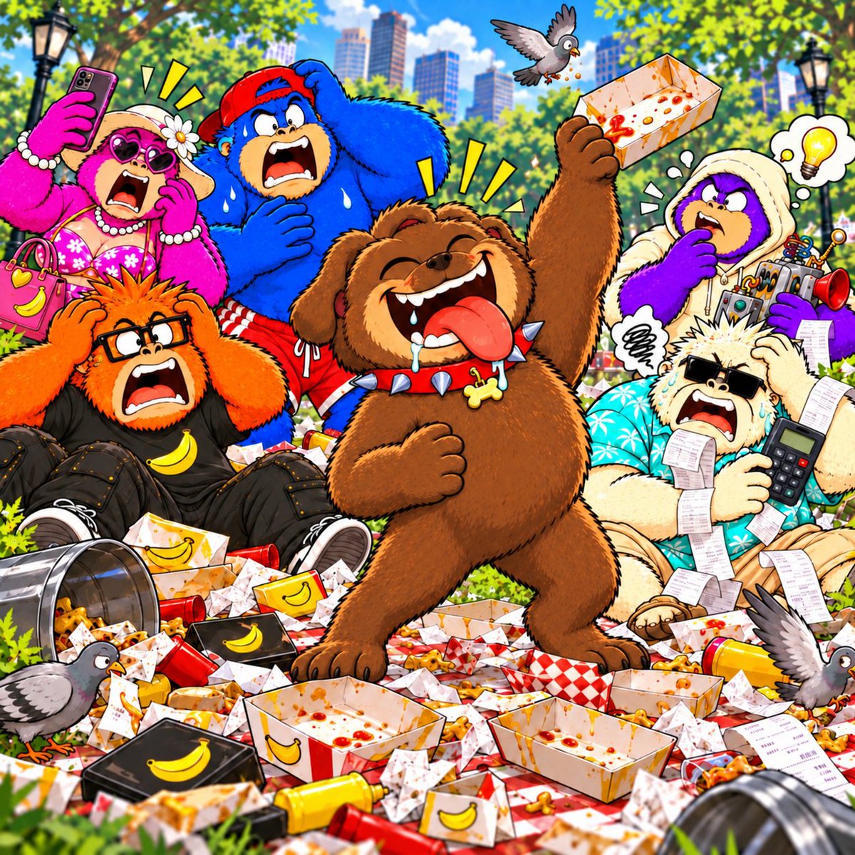 PKC_100's tweet photo. CEO woke up with one thought: “I’m hungry.” 🐶
Money Guy saw the receipts and nearly collapsed.
Brain already had a new plan. 💡
$PKC — Hunger reset. Wallet empty.
#PunkyKongzClub #PKC #punkvism #Solana #MemeCoin https://t.co/XypRcDhD1G