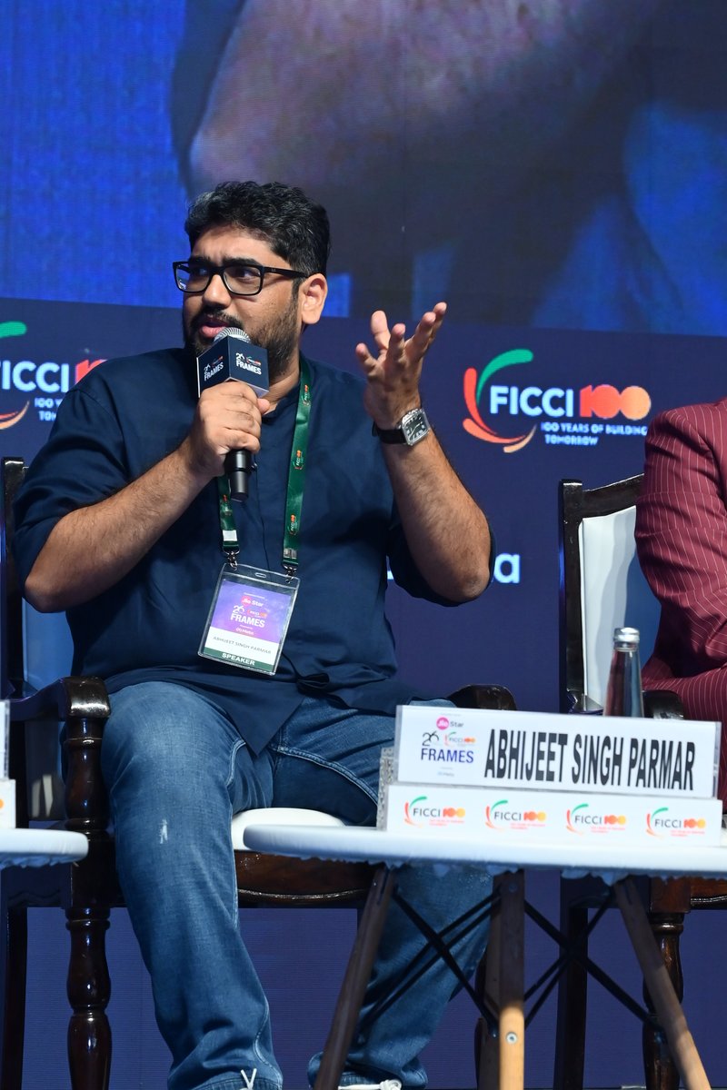 FICCIFRAMES's tweet photo. The Next Big Story: What audiences want, what creators are imagining and how 
bold programming choices are shaping what comes next 

Abhijeet Singh Parmar, Writer, Creator & Showrunner shared his vision for exploring new genres, building foundational films and introducing audiences to stories beyond the familiar.

During this panel discussed, he talked about the need to diversify our entertainment content into more under-explored genres: romance, new-age horror and sci-fi. 

#FICCIFRAMES2026 #IndiasMediaMoment #MediaAndEntertainment #InfiniteContent