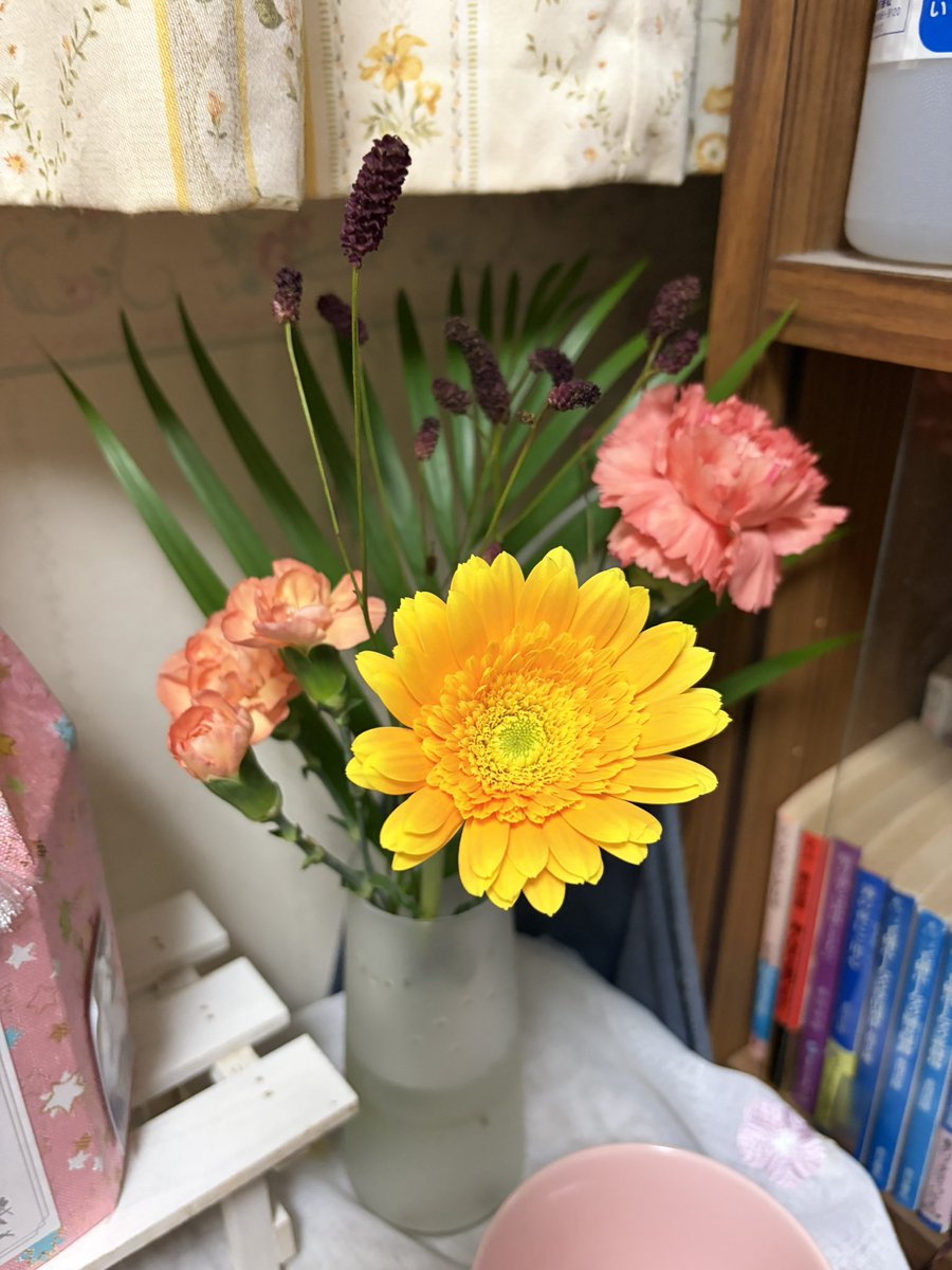 merimero's tweet photo. クーラー稼働再開のため
くーちゃんのお花も再開

秋らしくて可愛いね https://t.co/nXIOwrJ09j