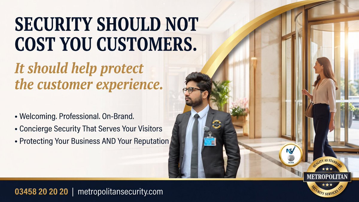MetropolitanSS2's tweet photo. ☕ What does your customer see when they first walk through the door?

The person representing your security operation may also need to:
👋 Welcome visitors professionally
🔐 Manage access
📞 Handle enquiries
👥 Direct contractors and visitors... https://t.co/yDPoTBTr4e