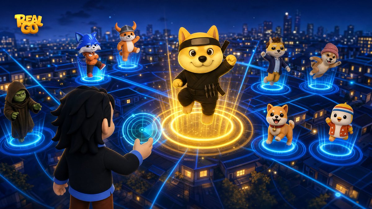 RealGoOfficial's tweet photo. Meme activity on @BNBCHAIN is heating up once again. Hype can bring people in, but what makes them stay?

RealGo's answer is bringing Memes onto the real-world map: seek, capture, cultivate, and battle. Which Meme pet would you like to encounter most around the corner? https://t.co/uAw0ILcjIa