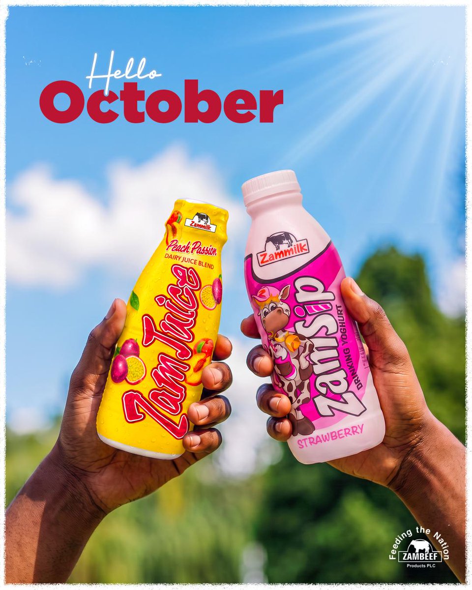 MyZambeef's tweet photo. October has entered the chat.

And it’s already cooking. 🔥

Happy New Month, Zambia.

#Zambeef #October https://t.co/VyQRRz6Bqe