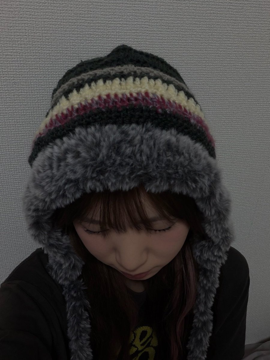 suuuumhamu2's tweet photo. 作ったニット帽かわいいし暖かい https://t.co/6wcdx3eJNl