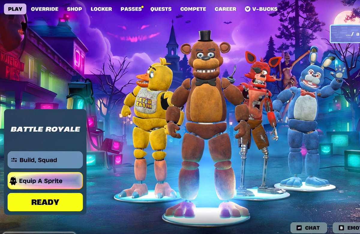 TeamPWR's tweet photo. Imagine going back to 2018 Fortnite and showing them this lobby 😭 https://t.co/5eEyfF7Fc2