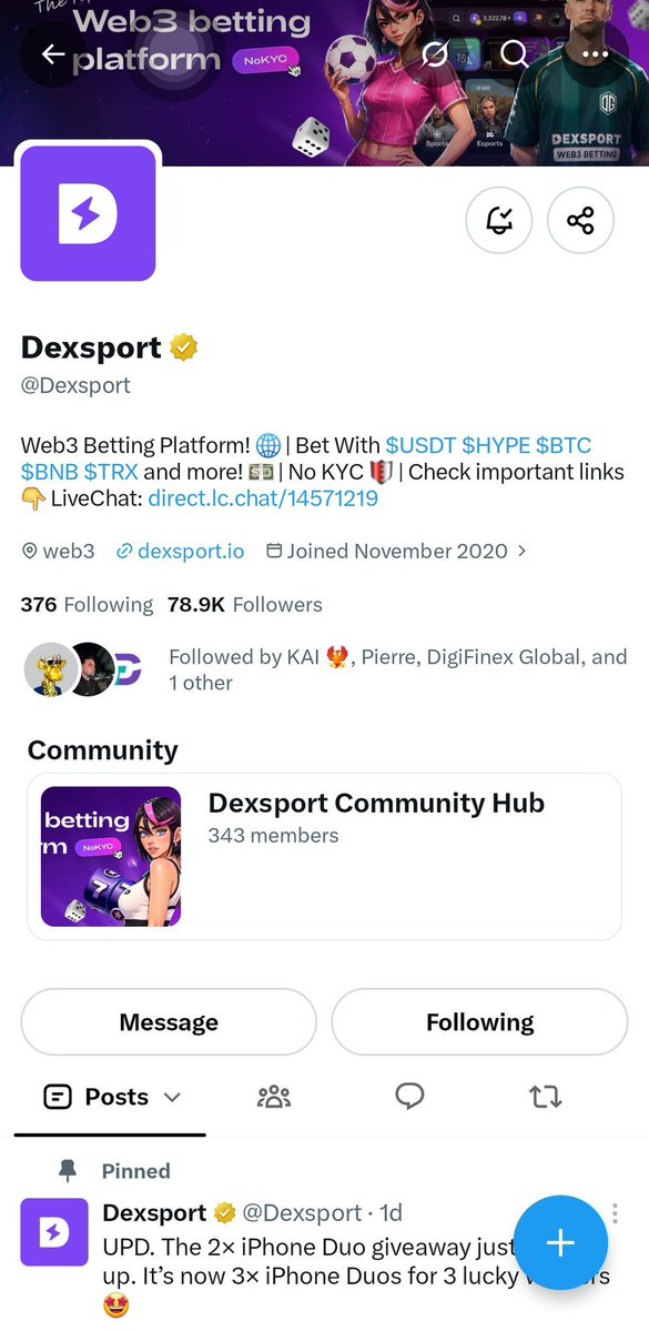 Snekyia's tweet photo. @Dexsport @Tizuyaxd

@Seeya0x

@Cice_W3eth

Thank you very much for this opportunity, good luck everyone 💜 https://t.co/Bl61T5PjXf