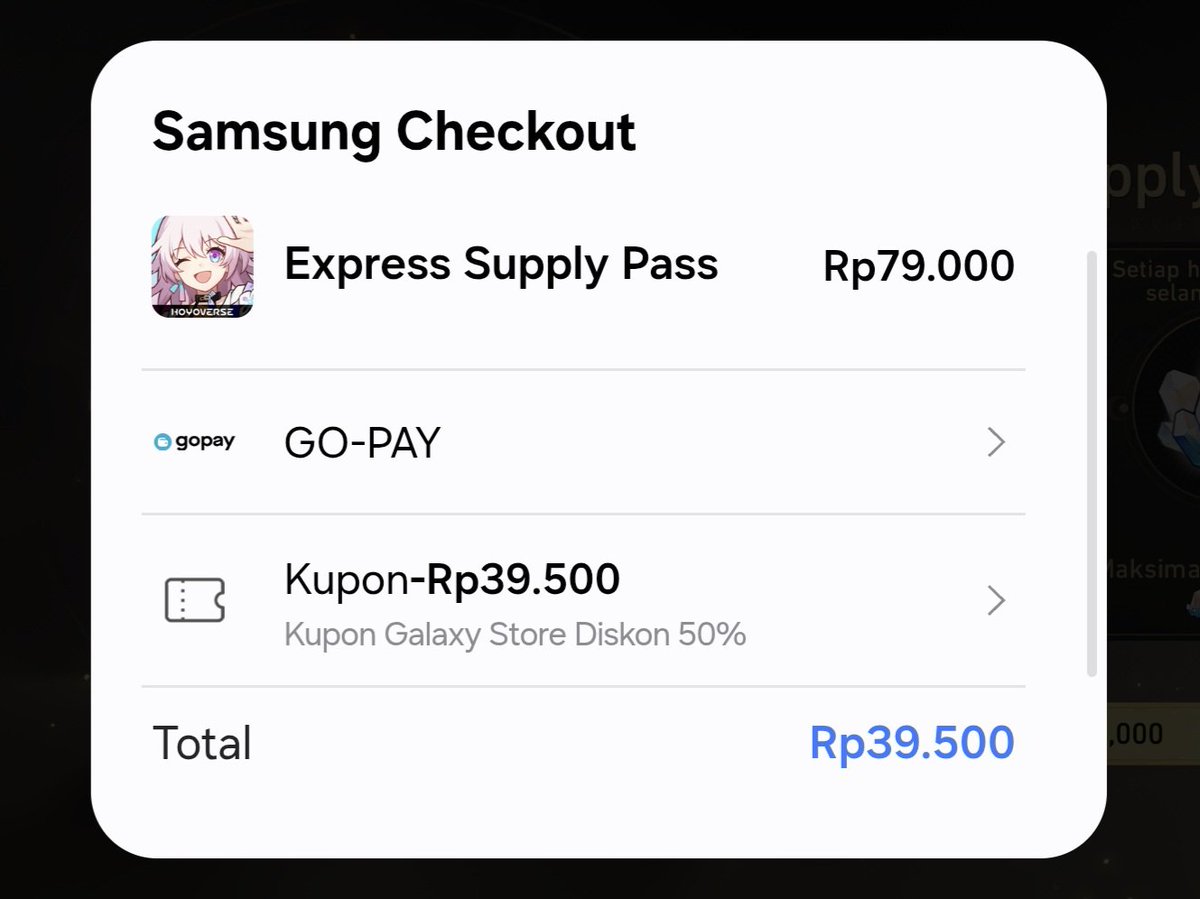 Francheeskar's tweet photo. Top up game pemalas ini lagi karena dapet diskon samsung 😣😵‍💫 https://t.co/BjNoKlCj6V