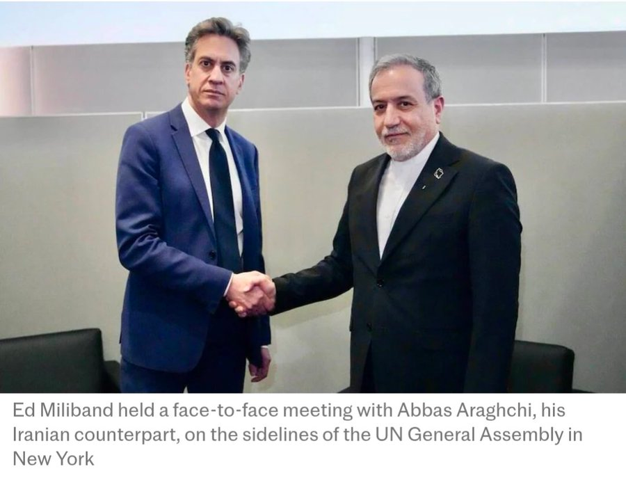 justrightFrank's tweet photo. Two politicians shake hands.
The Iranian pays 6 U.S. cents for a litre of diesel.
The tall git has made most British citizens pay £2 for a litre of diesel and most of that price is tax.
Meanwhile he gets a government car, flies in private jets and if he ever pays for anything he puts it on his taxpayer funded expenses.
Labour says "the price of fuel is set on the International Market and it can be pumped out of the planet anywhere, except Britain because if we drill for our own oil, or coal, or gas, the planet will die".
Are some UK politicians being paid by us or Qatar?
But never forget:
Labour says it is the Party of the working people.