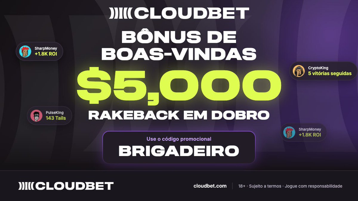 BlocknCrypto's tweet photo. @ntbrener A @Cloudbet combina o mundo das criptomoedas com apostas desportivas e jogos de casino. Para a promoção, usa o código BRIGADEIRO https://t.co/IkqPseyBBQ