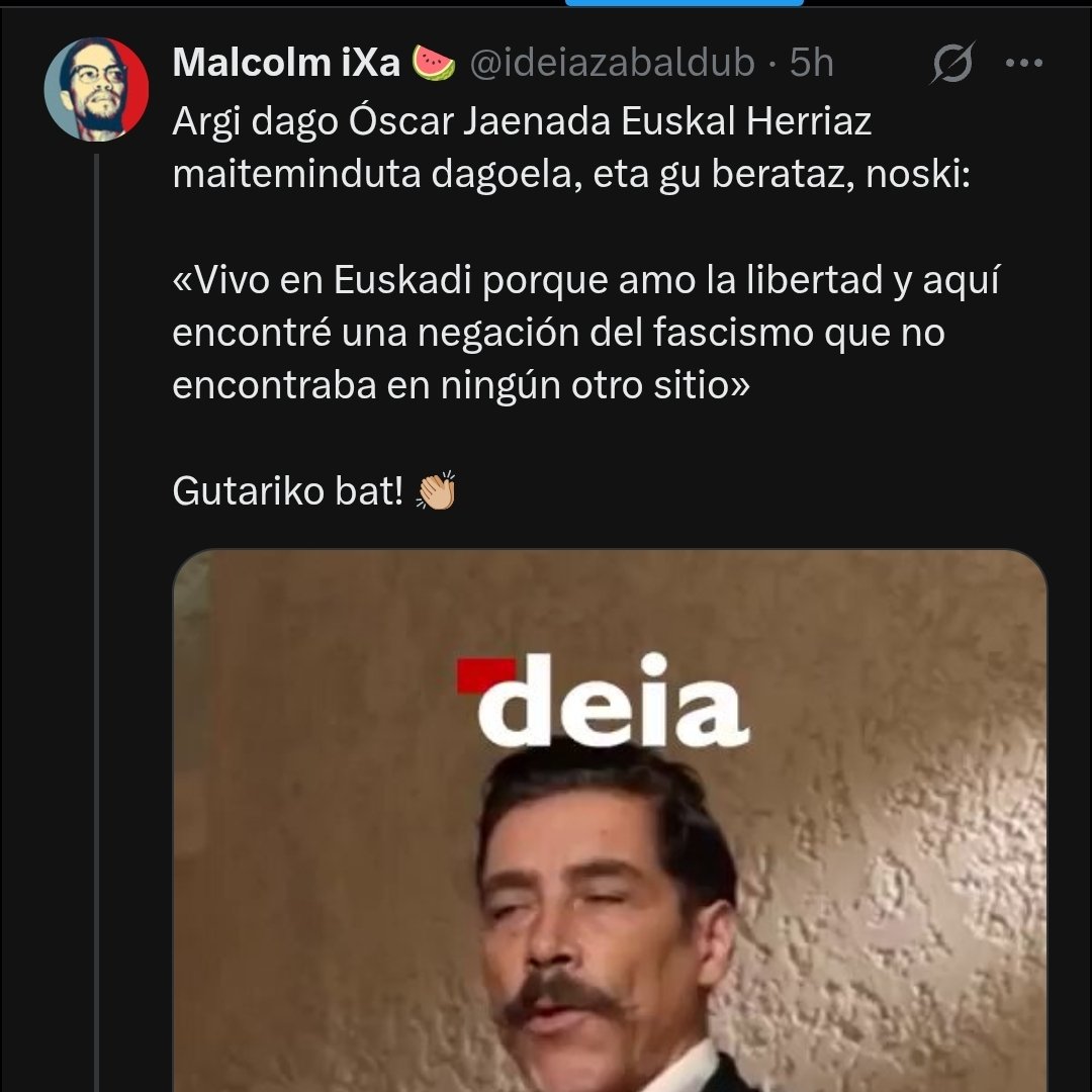 Neom86059863's tweet photo. Aspaldian EHko politikarien aldetik español kulturara ASIMILAZIOA larregitxo ez al dabiltza sustatzen? https://t.co/Hjc1kZvhZh