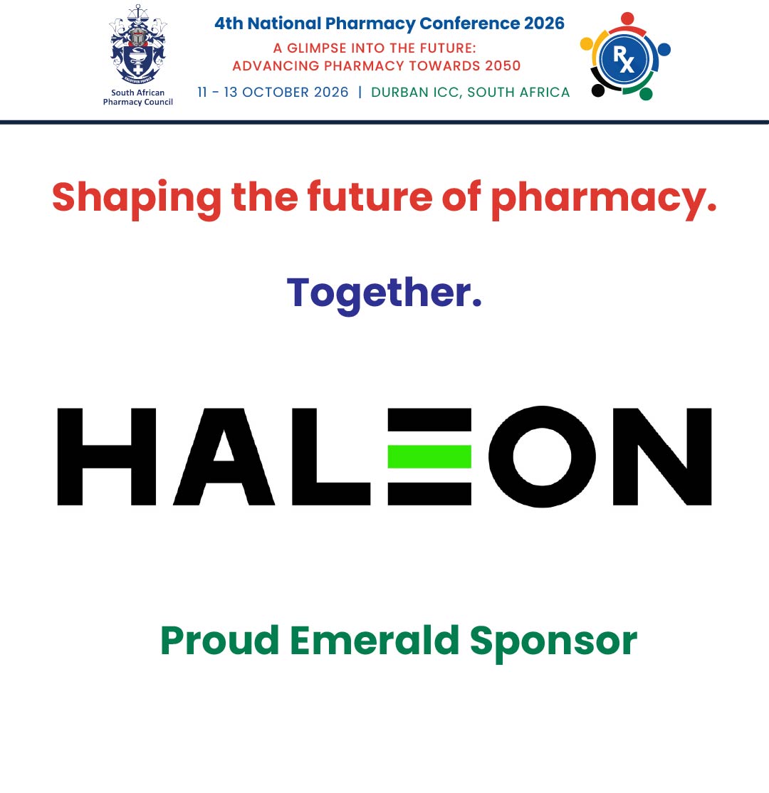 OfficialSAPC's tweet photo. Shaping the future of pharmacy. Together.
Join Haleon at the 4th National Pharmacy Conference.
#4NPC
#EmeraldSponsor https://t.co/qGrSKmXocW