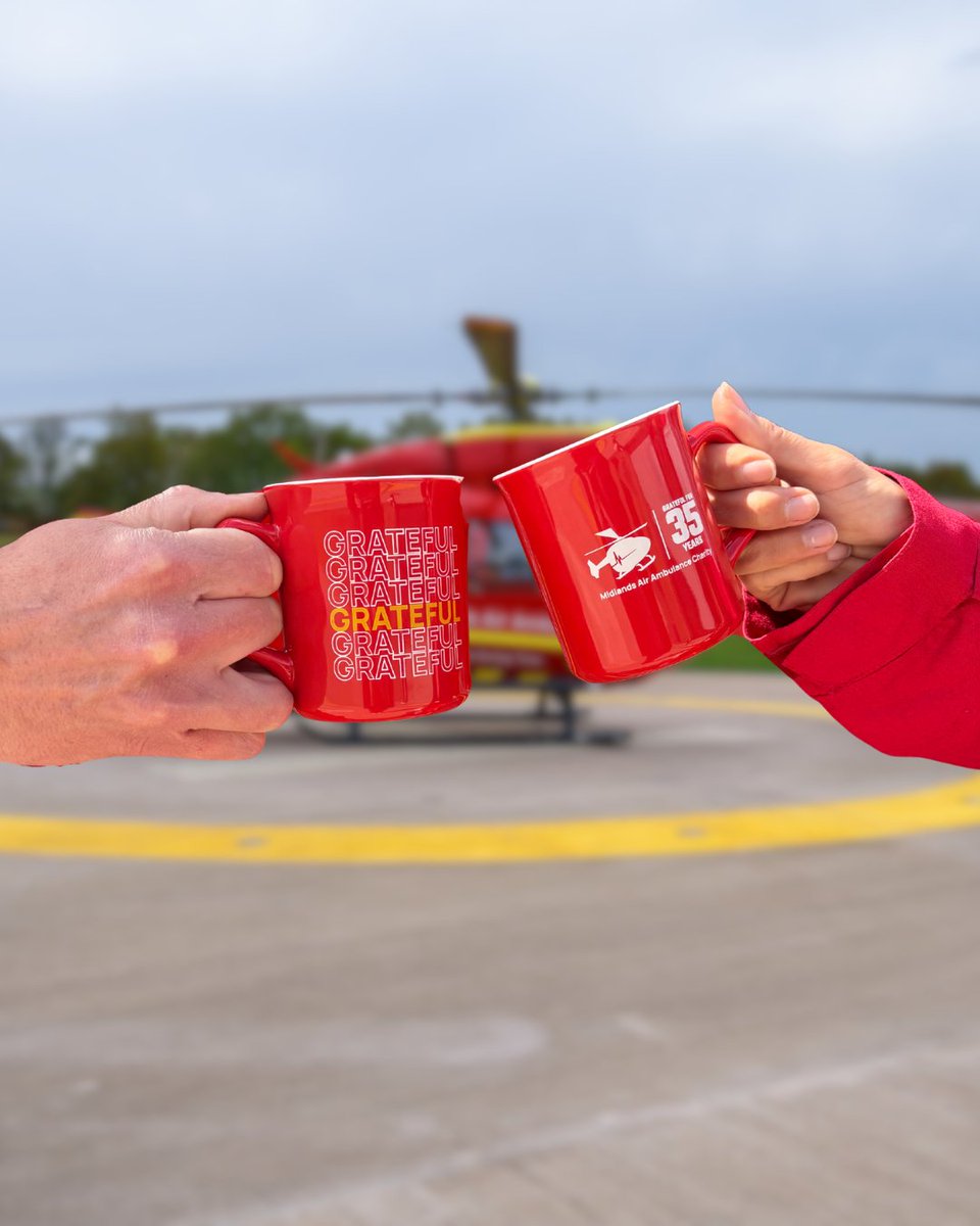 MAA_Charity's tweet photo. ☕ Coffee keeps us going. 🚁 Your support keeps us flying.

This National Coffee Day, we're raising a mug to two things we're incredibly grateful for: coffee... and 35 years of serving the Midlands! ❤️

Grab yours before they're gone: https://t.co/IT1JziWBjB https://t.co/prTc9W6aSW