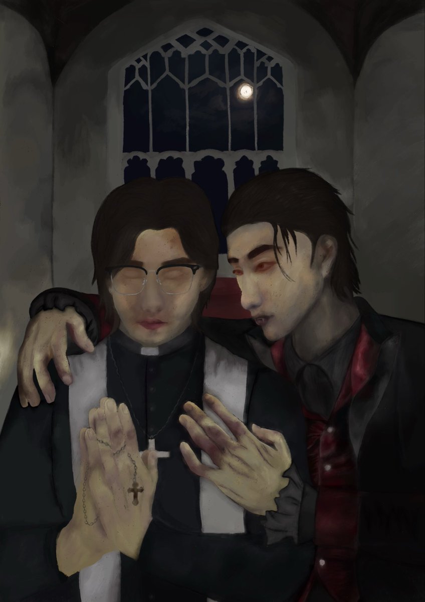 baekjecigs's tweet photo. #Baekje / #Seongjin -Vampire/Priest AU https://t.co/Tv2djjGU9S