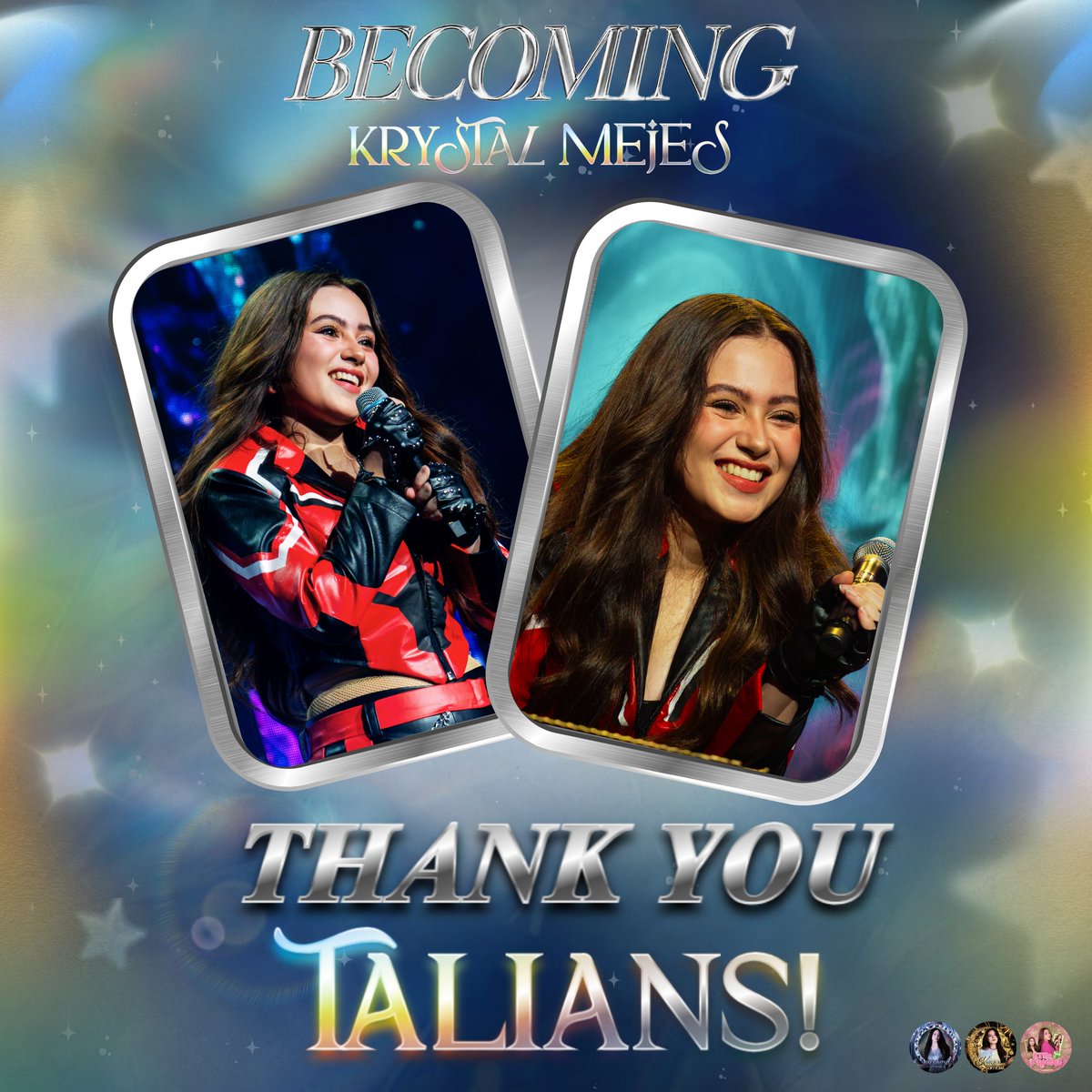 _teamkrystalofc's tweet photo. 𝗧𝗛𝗔𝗡𝗞 𝗬𝗢𝗨, 𝗧𝗔𝗟𝗜𝗔𝗡𝗦!

Thank you, Talians!! for your endless love and support for Tala since day one. We may not be able to thank each and every one of you individually, but we hope you know how much we truly appreciate all of you. 

You guys have always been there for Tala through so many moments, and your love and support have meant so much to her.

𝗧𝗵𝗮𝗻𝗸 𝘆𝗼𝘂 𝗳𝗼𝗿 𝗰𝗼𝗻𝘁𝗶𝗻𝘂𝗶𝗻𝗴 𝘁𝗼 𝗯𝗲𝗹𝗶𝗲𝘃𝗲 𝗶𝗻 𝗵𝗲𝗿, 𝗰𝗵𝗲𝗲𝗿 𝗵𝗲𝗿 𝗼𝗻, 𝗮𝗻𝗱 𝘀𝘁𝗮𝗻𝗱 𝗯𝘆 𝗵𝗲𝗿 throughout her journey. We are truly grateful to have such a wonderful community supporting Tala. 

#BecomingKrystalMejes