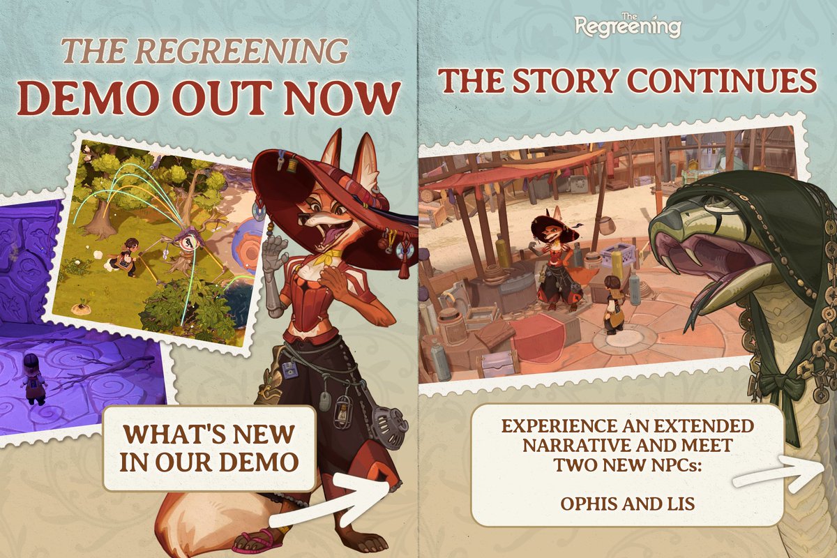 cozy_impact's tweet photo. the day is finally here, The Regreening demo is out!!! 😭💚

hop in &amp; bring life to a deserted wasteland by:
🌱 growing plants &amp; restoring ecosystems
🐰 creating habitats for returning wildlife
♻️ upcycling abandoned materials
✨ using a little... magic!!

https://t.co/ZhKCdQ9hVC https://t.co/nrmEEpC2kL