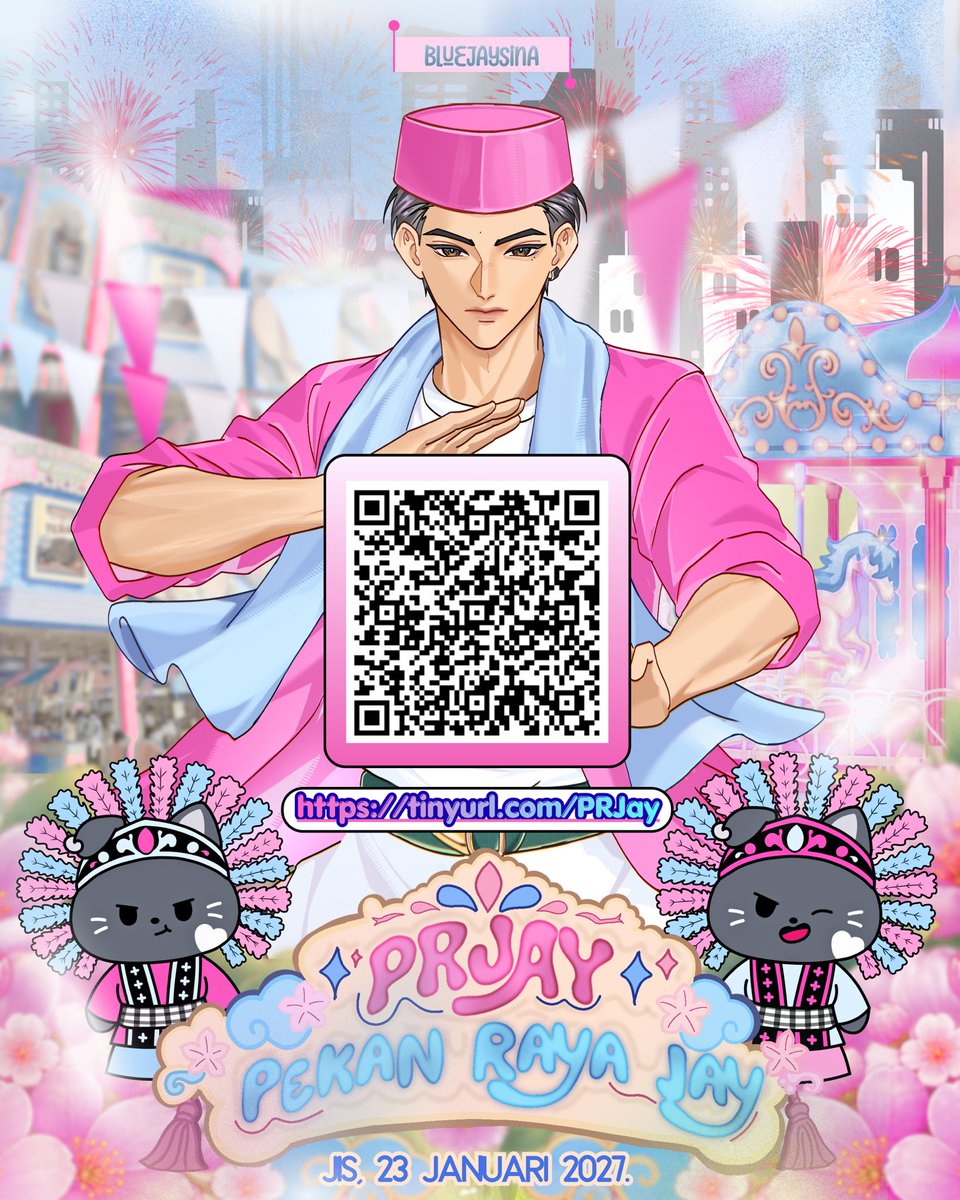 Bluejays_INA's tweet photo. [DONATION OPEN] 
🎡PRJay: Pekan Raya Jay🎡

Abang Jay Pitung udah siap nih... Yuk, kite rame-rame wujudin PRJay biar makin seru!

💸 SCAN QRIS-nye di poster yee! Jangan lupa isi form jugak di mari:
🖇 https://t.co/qpf0DzdDKk
*International fans are welcome 😊

Setiap bantuan dari Lu pade bakal berarti banget buat project enih 🫶🏻

Sampai jumpa di PRJay! 🎠🎆

#PRJay #PekanRayaJay #WelcomeBackToIndonesiaJay
#제이 #JAY #ジェイ #엔하이픈_제이 #ENHYPEN_JAY #ENHYPEN