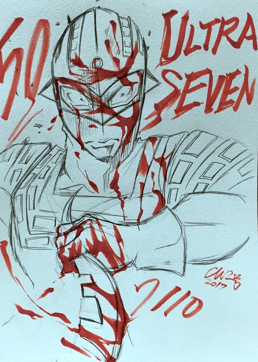 chip33mna's tweet photo. ウルトラセブン60周年記念なので10年前に描いたセブンをどうぞ。

#ウルトラセブン https://t.co/n0h36U4shU