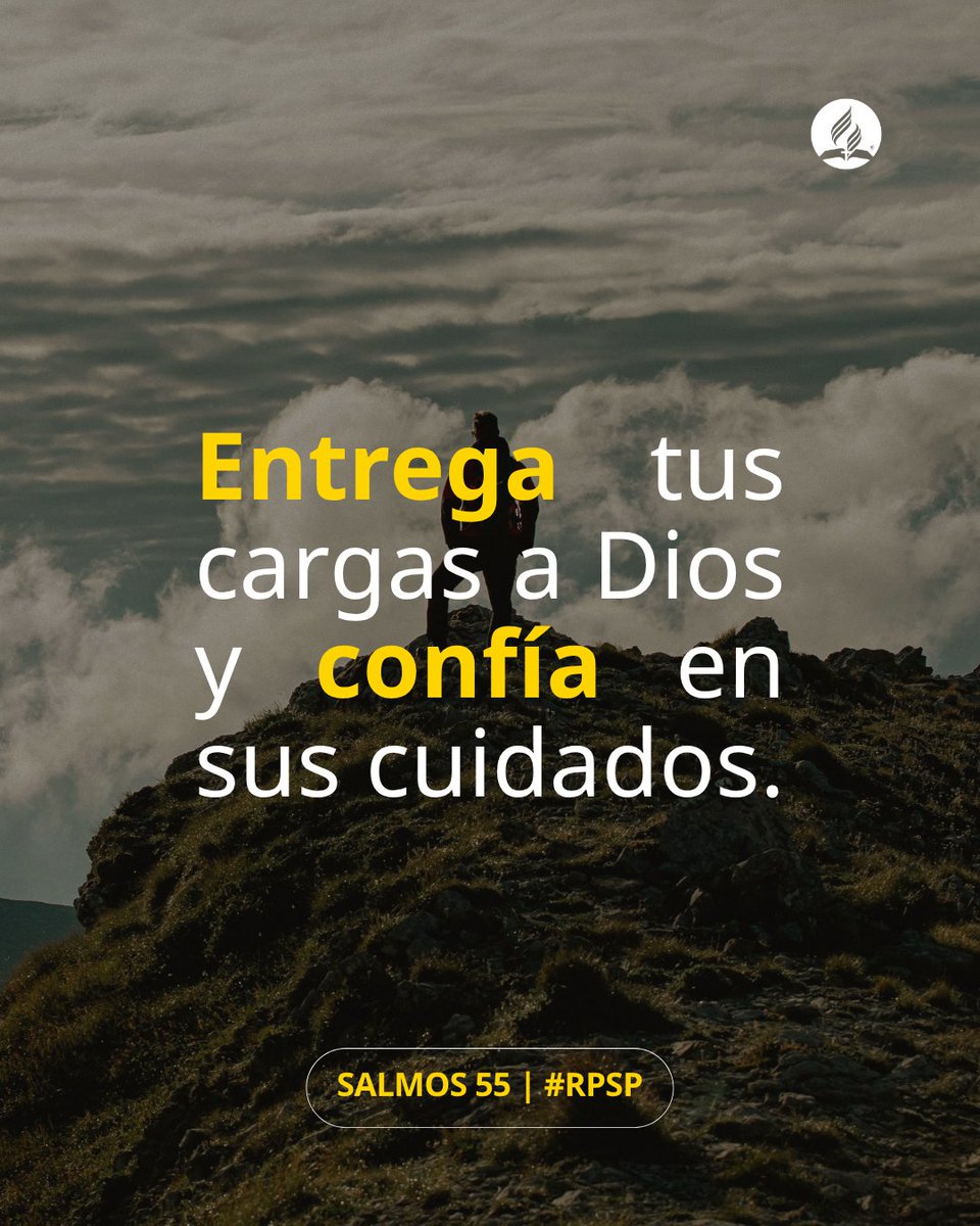 AdventistasDIA's tweet photo. En medio del dolor, la traición y la incertidumbre, Salmos 55 nos invita a entregar nuestras cargas a Dios y confiar en su cuidado. En Él podemos encontrar consuelo, fortaleza y paz. #RPSP https://t.co/BpQunBKOV8