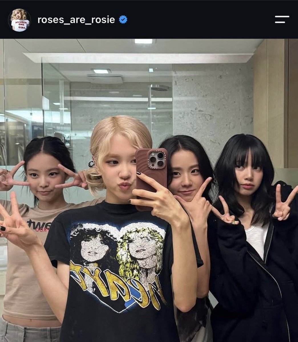 Bangtan_Holic07's tweet photo. When Jisoo whitewashed herself and her group members in her insta post only for Rose to expose her😭 https://t.co/PsvpsThfyH
