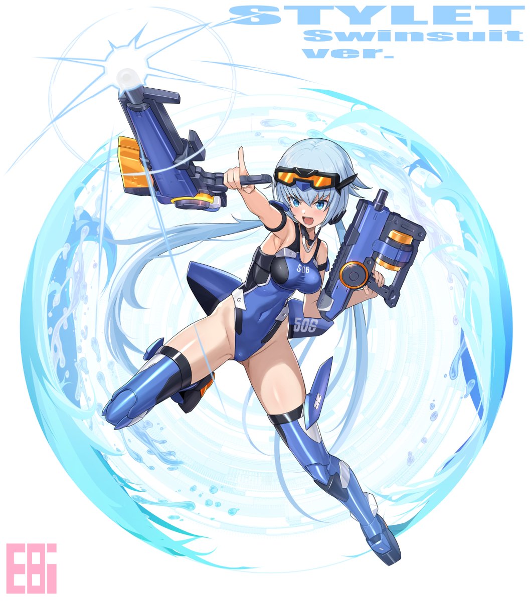 SeliCatNyan's tweet photo. Commission
フレームアームズ：ガールよりスティレット（水着）
#FAガール https://t.co/e6fW4pZIvG