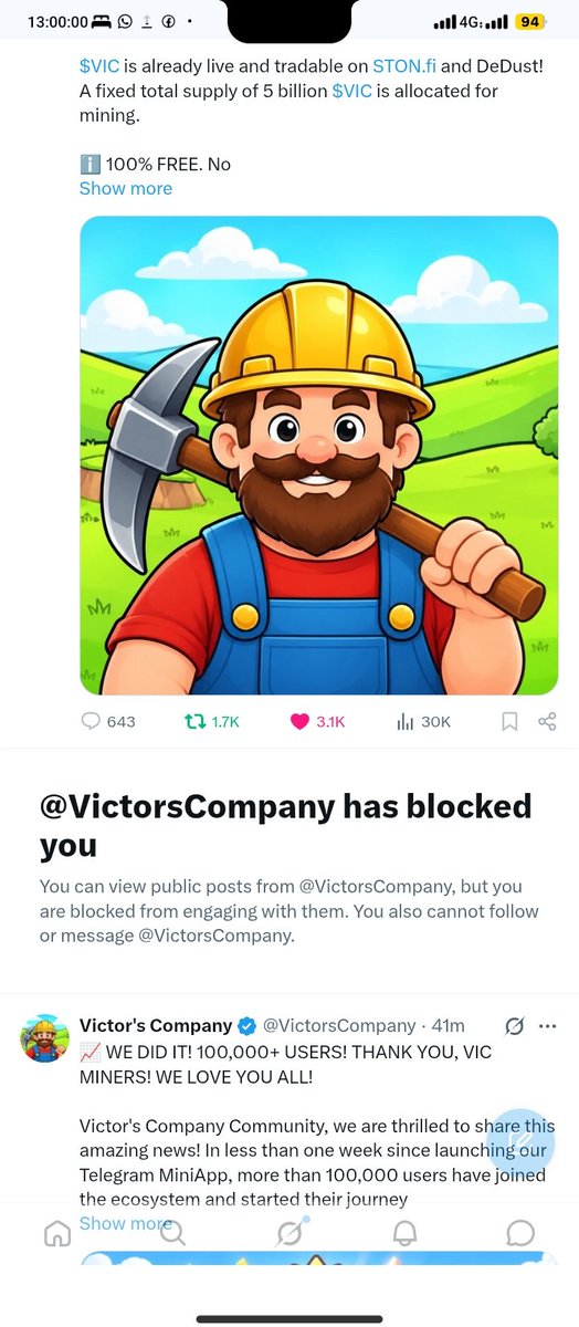 Koaisback's tweet photo. So after one withdrawal and I'm still holding as this @VictorsCompany said we should be holding I placed withdrawal since about 2 days now I didn't receive anything and turns out they also blocked me on twitter here for calling their attention to things lol this ain't it btw https://t.co/blIAYq5ryQ