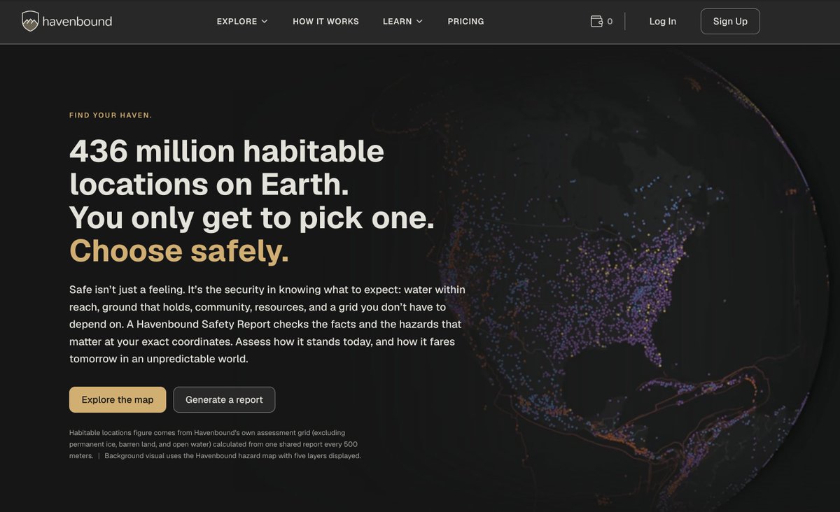 havenboundco's tweet photo. Havenbound is officially live. 

We hope you appreciate the effort that went into reaching this point.

And more importantly, that it can become a valuable asset in your search for a haven. https://t.co/VdaYxVJojB
