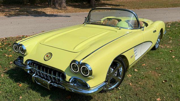 ClassicCars_com's tweet photo. This 1958 Chevrolet Corvette is listed for sale in Valley Park, Missouri and can be found on our website under listing ID CC-2098770 or by clicking on the following link: https://t.co/LlOnWAN2Bb https://t.co/yiOwVsTx2H