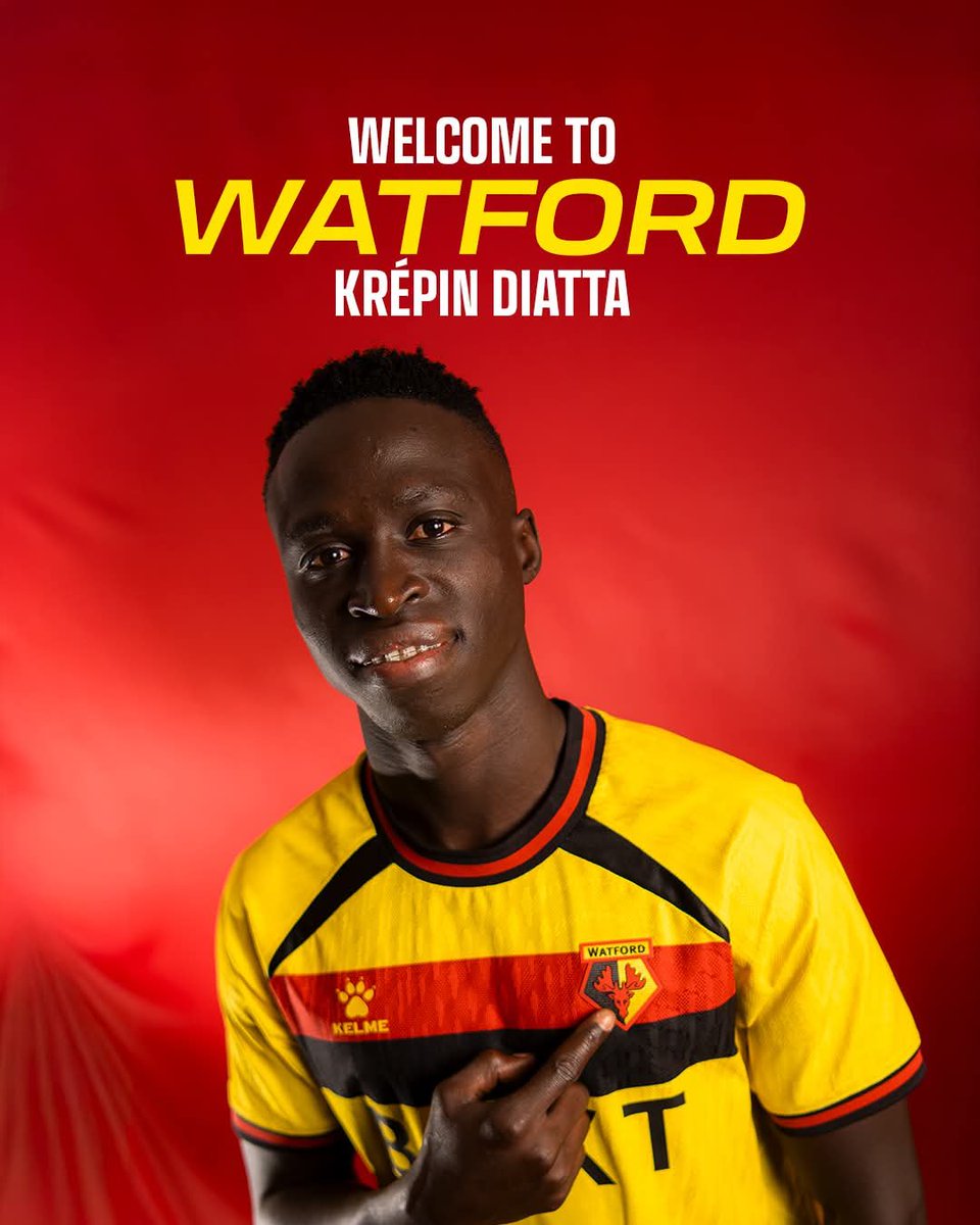 taggatsn's tweet photo. 🚨 OFFICIEL | L’international sénégalais Krépin Diatta rejoint Watford 🇸🇳🔥

Il s’engage avec le club jusqu’à la fin de la saison, avec une option d’un an supplémentaire.

#Taggat #TaggatMercato https://t.co/dBRl0FW7xD