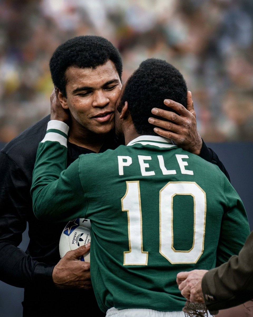 SantosFC's tweet photo. O último ato da carreira do maior jogador de todos os tempos. Santos de um lado, NY Cosmos do outro e Pelé em ambos os times daquele confronto histórico.

A despedida de um Rei que é único, incomparável e eterno. Um dia que também ficou marcado por um discurso emocionante, cujas palavras seguem atuais até hoje, encerrado com uma frase que atravessou gerações: 𝑳𝒐𝒗𝒆, 𝒍𝒐𝒗𝒆 𝒂𝒏𝒅 𝒍𝒐𝒗𝒆! 🤴🏿♾
