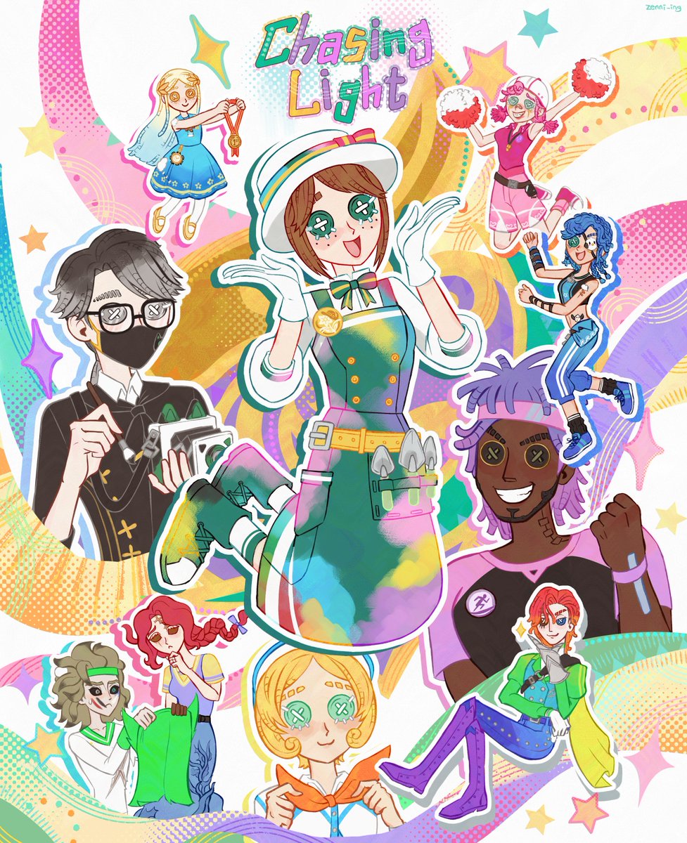 zenni_ing's tweet photo. Chase the light, aim for victory, let your own colors shine!✨️

Art for Asian Games! Cheering for everyone💖

#IdentityV
#光と夢を追って
#第五人格 https://t.co/oSM7b81eFh