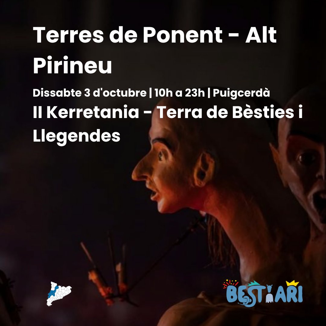 Bestiari_Cat's tweet photo. Arriba la setmana de l'1 al 7 d'octubre! A on anireu? 😈 

🔗 Consulta aquí l'agenda https://t.co/KJZoUYagCk
 
❗ I si vols que la teva activitat aparegui a l'agenda del Bestiari, envia'ns la informació a comunicacio@bestiari.cat

#Bestiari #Culturapopular https://t.co/bIliDoyJXS