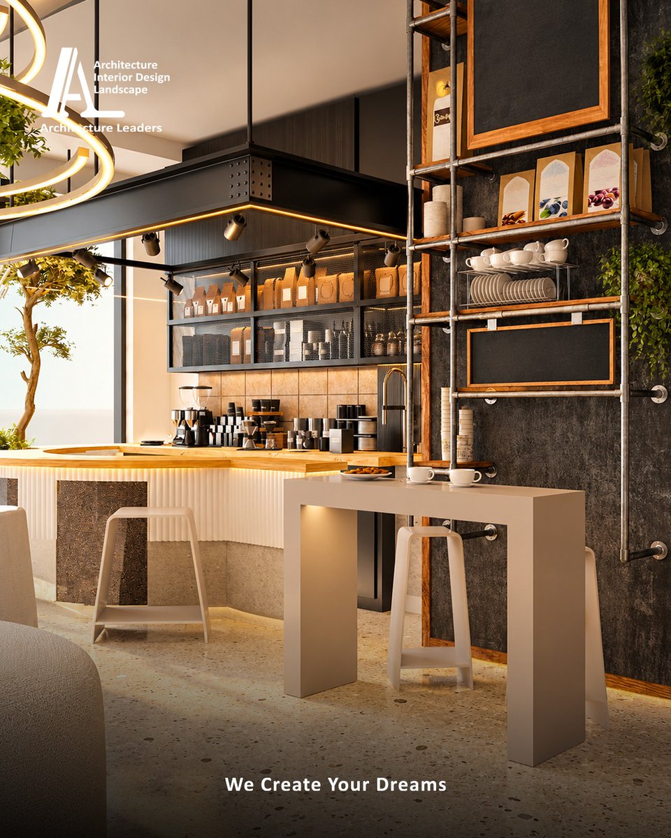 ArLeaders's tweet photo. Crafting commercial spaces where atmosphere meets function. 🌿✨

At Architecture Leaders, we blend innovative interior concepts, warm ambient lighting, and modern finishes to create unforgettable customer experiences.

#ArchitectureLeaders #CommercialDesign #Riyadh https://t.co/wstpqCrkVz