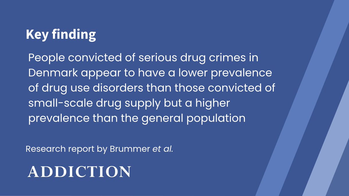 AddictionJrnl's tweet photo. Drug use disorders among people convicted of large-, moderate- and small-scale drug supply crimes: A register-based retrospective comparative study https://t.co/NyjXlpvwu7 https://t.co/sxiEji4FoF