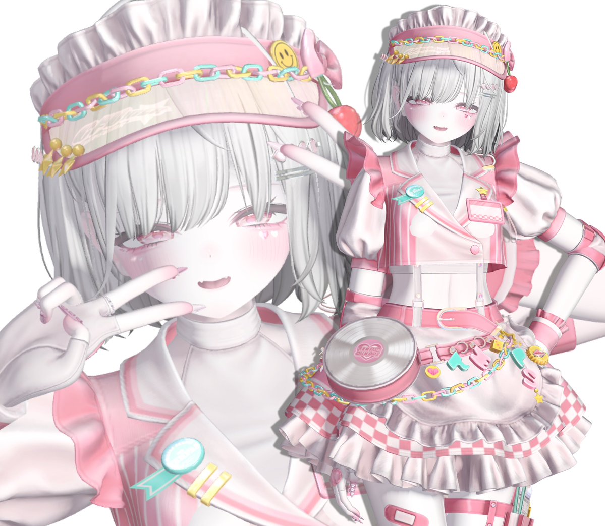 pxxch_vrc's tweet photo. ご注文を承りましょうか？🩷
#Milfy3D https://t.co/HpPirFa9gA