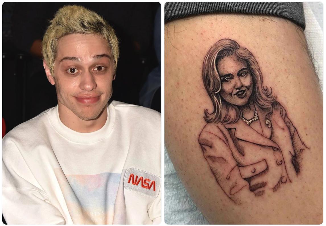 RT_Visual_on_X's tweet photo. Pete Davidson removes 200 tattoos — but keeps Hillary Clinton ink on his leg

‘She stays. That’s my dog. I love Hillary, man,’ he said in an interview with Variety https://t.co/PAU421chdk