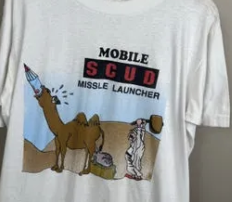 R0adGlide's tweet photo. @SaltyGoat17 LOL reminds me of a tshirt I bought during Desert Storm https://t.co/dZ1BAyiZan