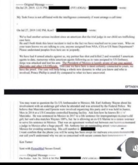 WikiLeaksQ's tweet photo. 🚨 BREAKING: An email connected to Jeffrey Epstein reportedly indicates that former U.S. Ambassador to Mexico Earl Anthony Wayne impregnated an 11-year-old girl, allegedly supported by DNA results.

Read that again.
An innocent, precious 11-year-old!!!!!!! 
A U.S. ambassador!!!!!

Wayne is currently a professor at American University.

Why is this POS not in handcuffs?
