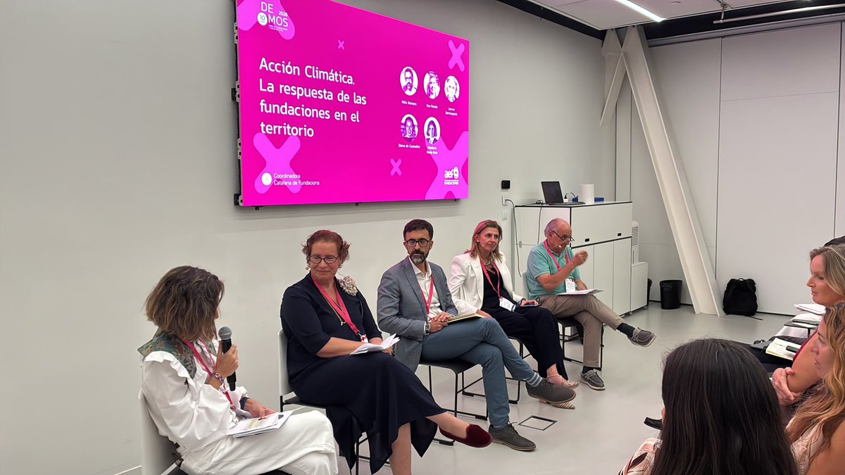FBiodiversidad's tweet photo. 🌍 Nuestro director, Félix Romero, ha participado hoy en #Demos2026 en la sesión "Acción Climática. La respuesta de las fundaciones en el territorio".
🤝 Un espacio para compartir experiencias y respuestas ante los retos climáticos.
@foro_demos @AEF_fundaciones https://t.co/mHf7UtY9uS