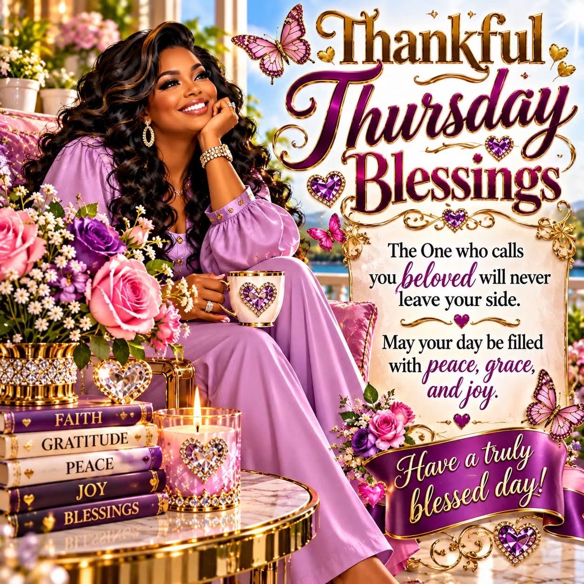 Elizabe84145561's tweet photo. Good morning lovelies 💕🪻happy Thankful Thursday everyone ~ 💖🌸May God shower you with blessings, today and always.💖🌸
#SayGoodMorning https://t.co/EN4rCZmtEG