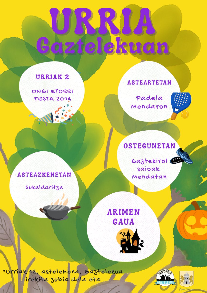 DebakoUdala's tweet photo. 📣📅Debako Gaztelekuak urrirako egitarau zabala prestatu du.

Albiste osoa 👉 https://t.co/h1a2PW27bU

—

📣📅El Gaztelekua de Deba presenta una programación repleta de actividades para octubre.

La noticia completa 👉 https://t.co/xvhXKUMWBt

#deba #debakoudala https://t.co/WmqhZt1Tz5