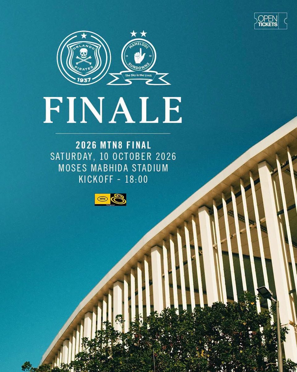 nyeletiMad's tweet photo. ⚽️ Durban gears up for the 2026 #MTN8 Final at Moses Mabhida Stadium on 10 October. The match is expected to boost tourism, hospitality, transport and retail as supporters arrive from across South Africa. #Durban #eThekwini https://t.co/uKEAtl6NaA