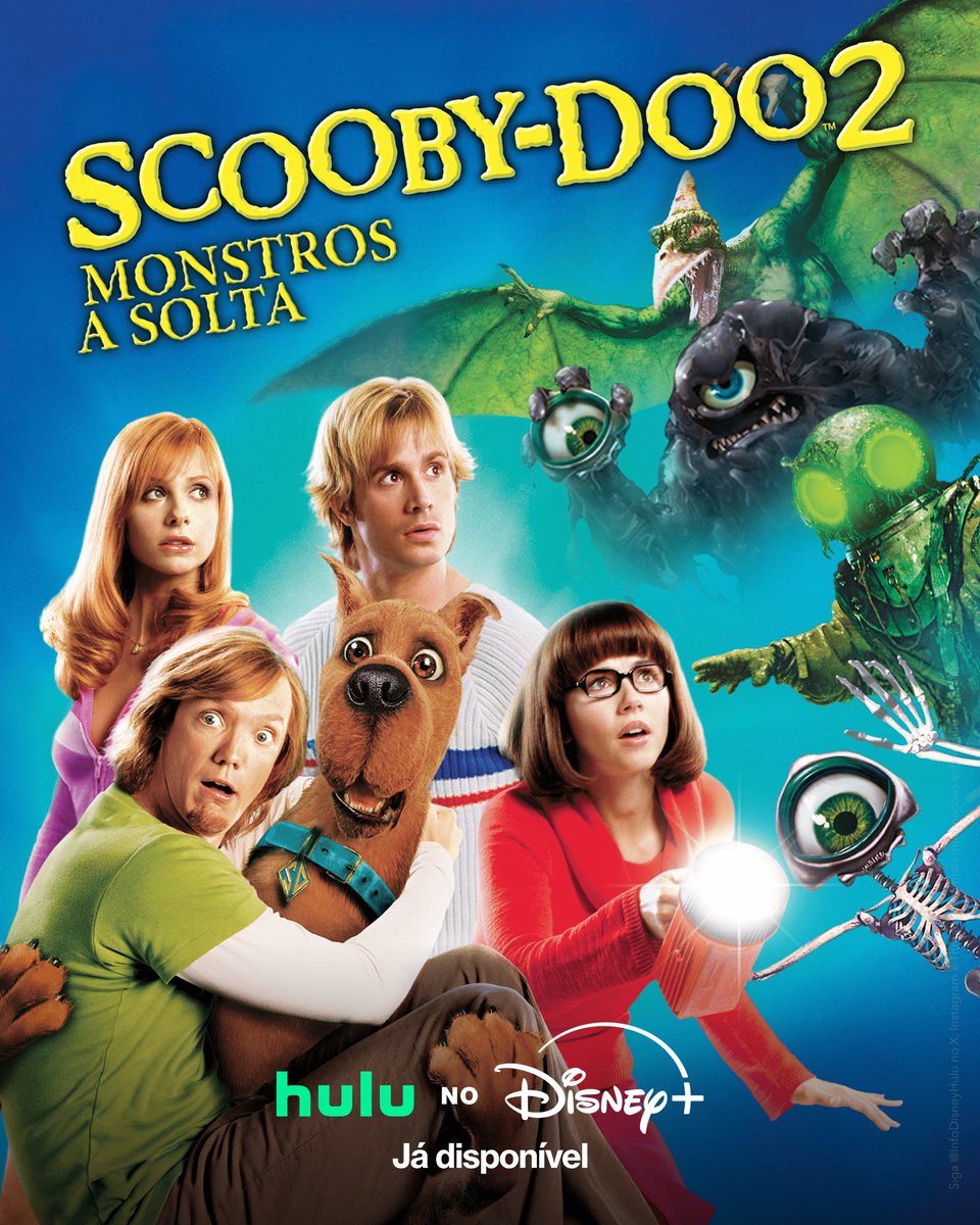 InfoDisneyHulu's tweet photo. Scooby-Doo: O Filme e Scooby-Doo 2: Monstros A Solta foram adicionados no Disney+ Brasil.