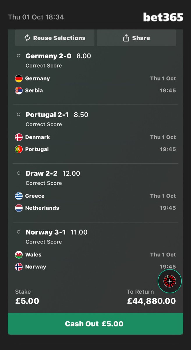 DockectieDock's tweet photo. Add To Your Bet Slip - https://t.co/Vqwk0YVQRX correct scores 🔋🔌 https://t.co/WI3nrfBcyY