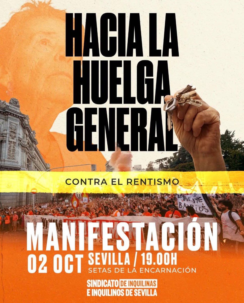 jeswonehouse's tweet photo. “Los fondos buitres son los invasores” #Sevilla https://t.co/CtDN0FDRus