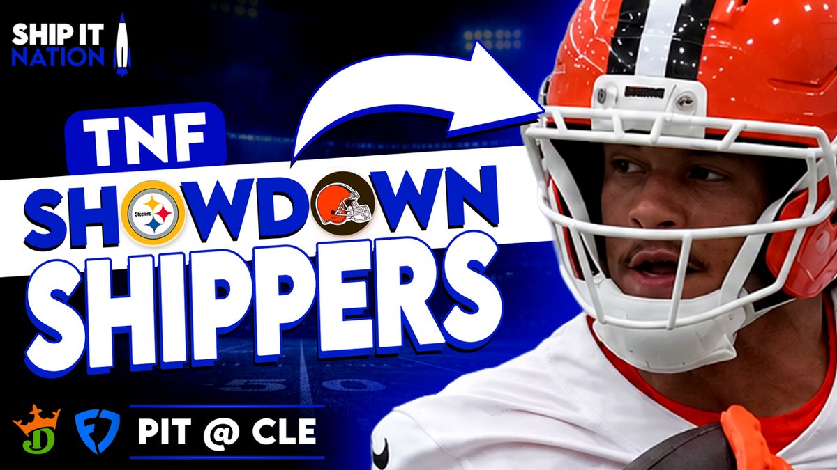 ShipItNation's tweet photo. 🏈 NFL DFS 🚀

WK4 starts w/ an AFC North rivalry game between the Pittsburgh Steelers & the Cleveland Browns!

Live in 30 mins w/ @hoop2410, @ToeTagginTambo & @titletown2121 to break it all down!

🎯 CPT to build around
🔍 Ways to find value
🔥 Process for DK & FD

LINK ⤵️
https://t.co/0K8pLhtmOt