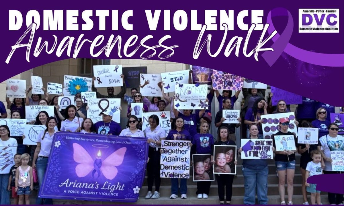 KAMRLocal4News's tweet photo. Amarillo-Potter-Randall Domestic Violence Coalition hosts awareness walk Thursday https://t.co/oajVKNPIYv