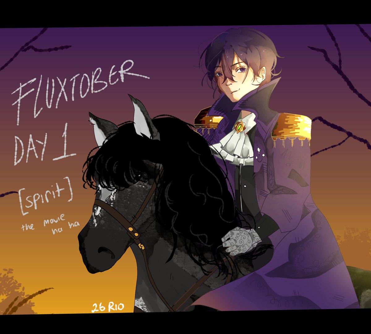Rio_XX___'s tweet photo. #FLUXTOBER DAY 1! spirit like the movie haha #fluxhibit #fluixon #fluixonfanart https://t.co/XEg15gvPjn