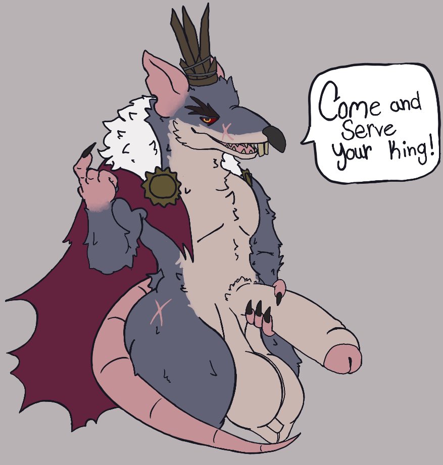 Freakturee's tweet photo. Doing my part to serve the glorious Rat King :3 I love this stinky man so much VOTE HIM GRRR https://t.co/um5oaXHqWj