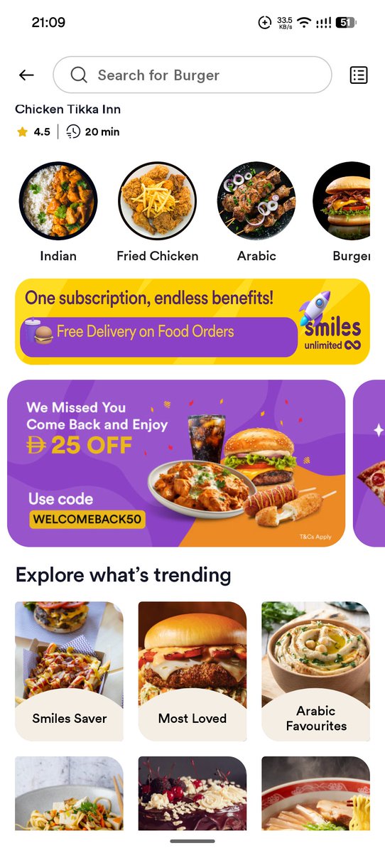 ShutUpArsii's tweet photo. Hey @Smilesuae, why is your app running completely deceptive discount banners? Your homepage explicitly promises 25 AED OFF via code WELCOMEBACK50, but your checkout secretly scales it down and caps it at 10 AED. Your agent Abdelrahman completely stonewalled me and refused help https://t.co/XLO2rlAdyk