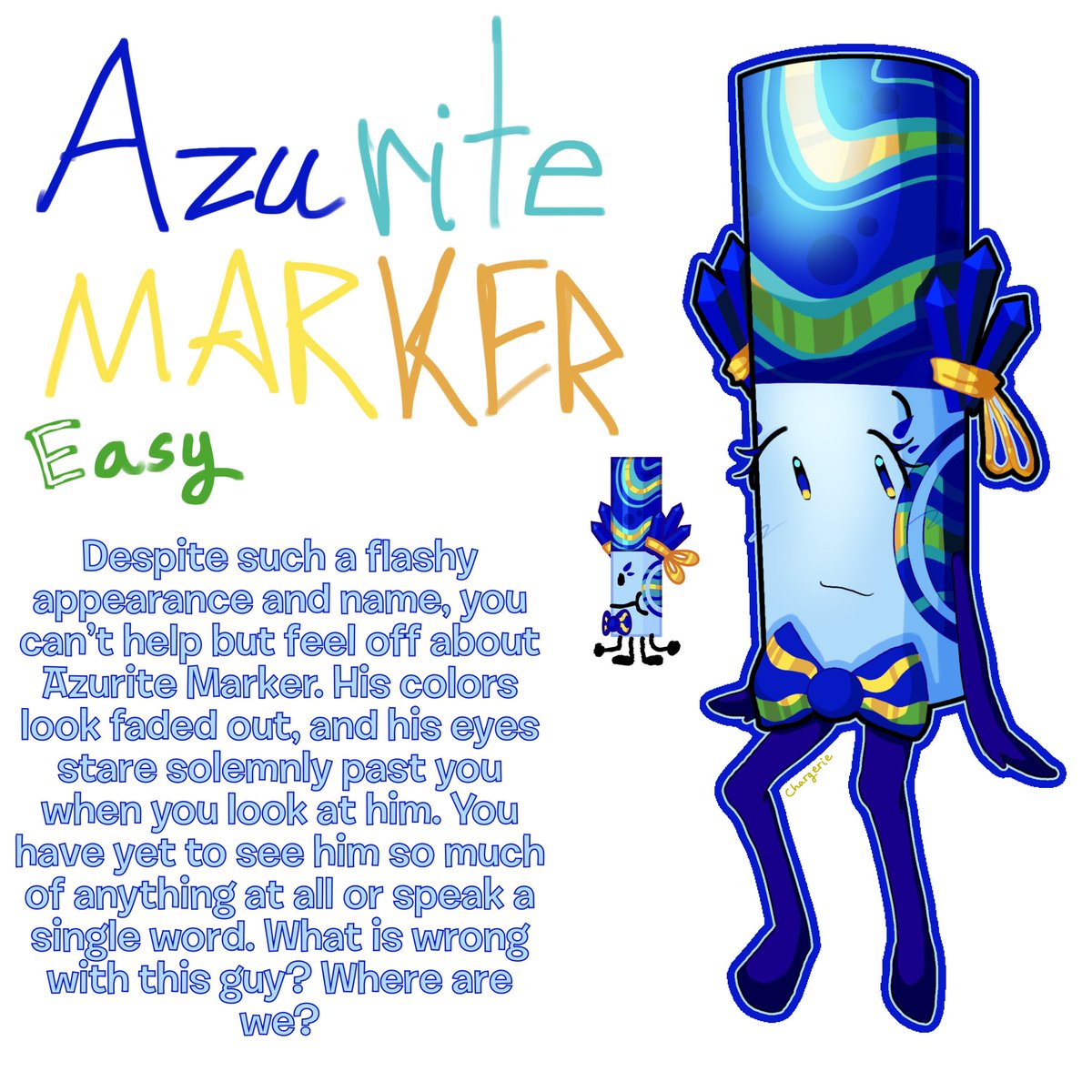 Femalecatmarker's tweet photo. Day 3/321 drawing every marker till there’s a new update
Azurite Marker https://t.co/tFTPzLHZhw